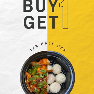 BOGO 1/2 (Wednesday Special)